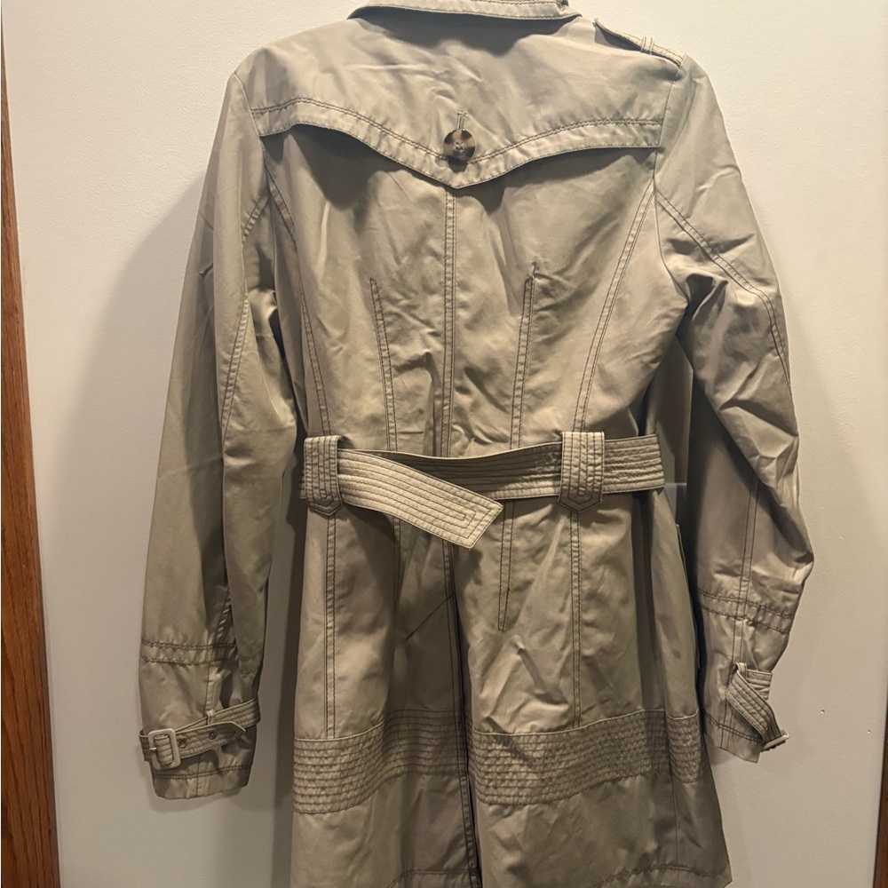 Laundry By Shelli Segal Women's Khaki Trench Coat - Picture 5 of 7